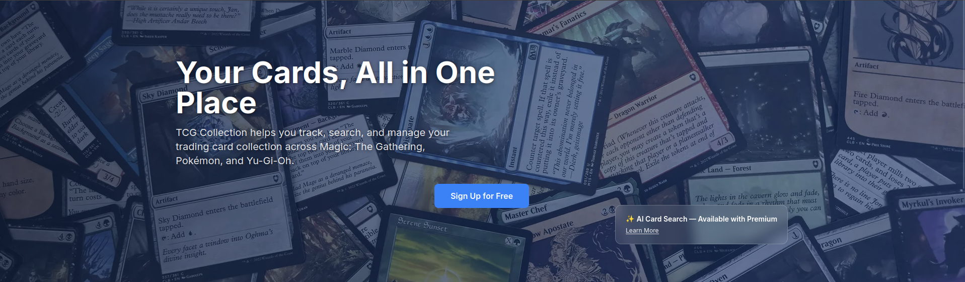 TCG Collection Tracker screenshot